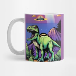 UFO Tyrannosaurus Mug